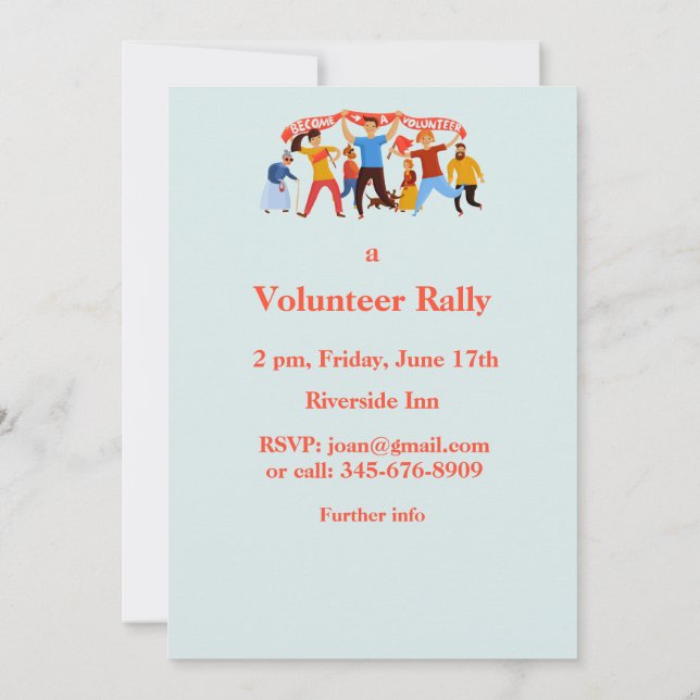 Invitación al almuerzo de la concentración de volu (Reverso)