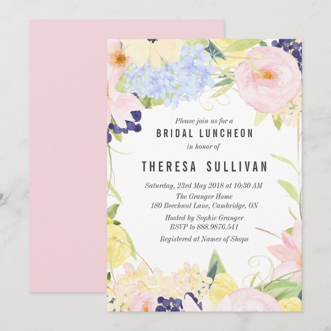 Invitación al almuerzo de las novias de la primave (Anverso / Reverso)