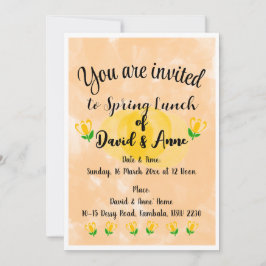Invitación al almuerzo de primavera