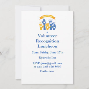 Invitación al almuerzo de reconocimiento voluntari