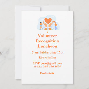 Invitación al almuerzo de reconocimiento voluntari