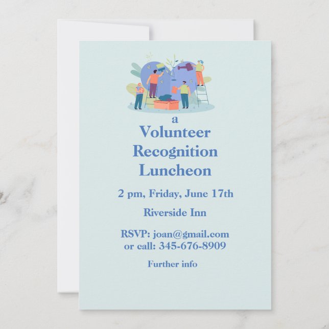 Invitación al almuerzo de reconocimiento voluntari (Reverso)