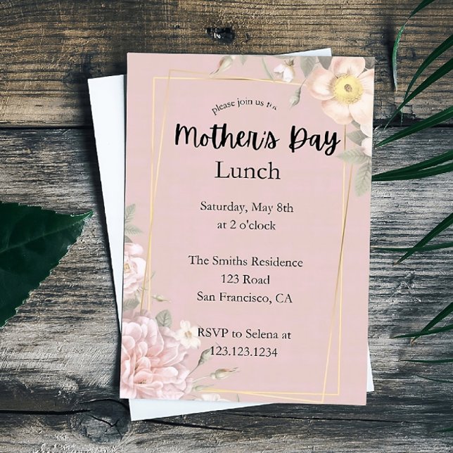 Invitación al almuerzo del Día de la Madre (Subido por el creador)