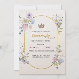 Invitación al almuerzo del feriado de reina