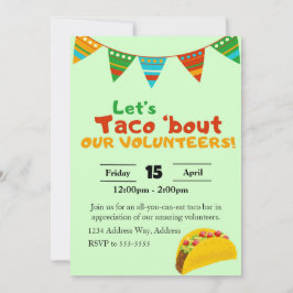 Invitación al almuerzo para los voluntarios de Tac
