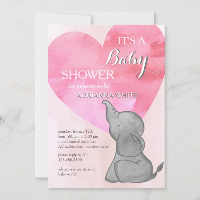 Invitación al amor al elefante (Anverso)