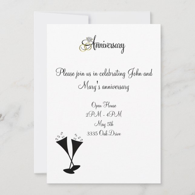 Invitación al aniversario (Anverso)