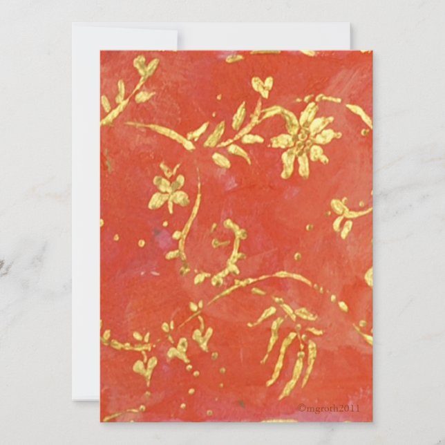 Invitación al aniversario de Chinoiserie (Anverso)