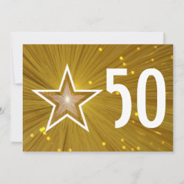 Invitación al aniversario de Gold Star '50'
