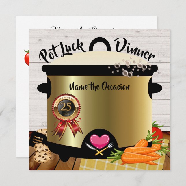 Invitación al aniversario de la cacería de la pomp (Anverso / Reverso)