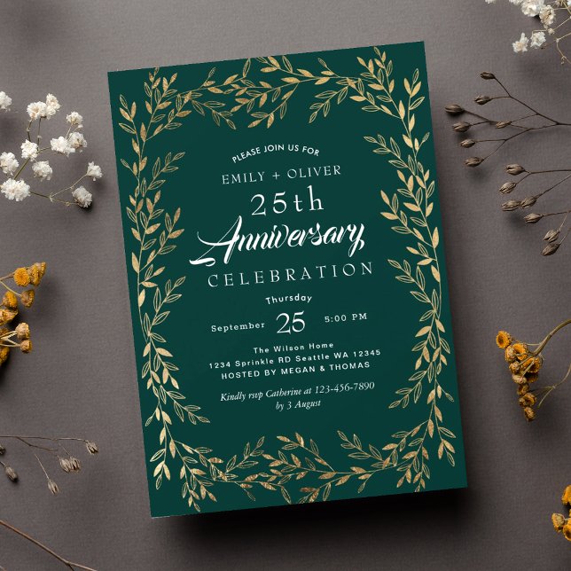 Invitación al Aniversario de la Hoja de Oro Elegan (Subido por el creador)