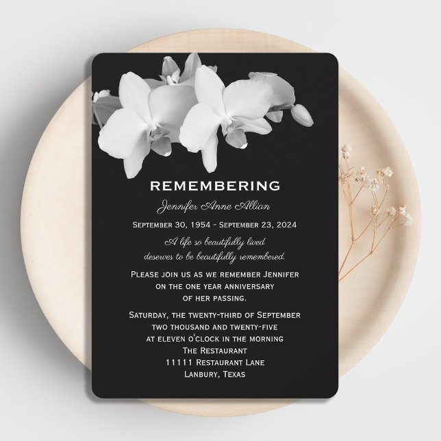 Invitación al aniversario de la muerte por orquíde (Subido por el creador)