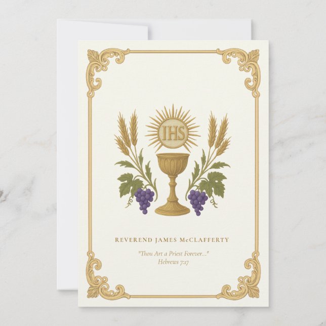 Invitación al Aniversario de la Ordenación del Sac (Reverso)