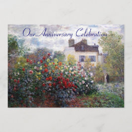 Invitación al aniversario de las flores del jardín