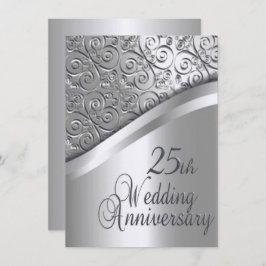 Invitación al aniversario de Silver Boda