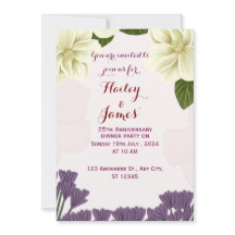 Invitación al aniversario del boda