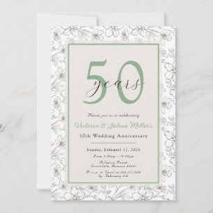 Invitación al aniversario del Boda del sabio blanc
