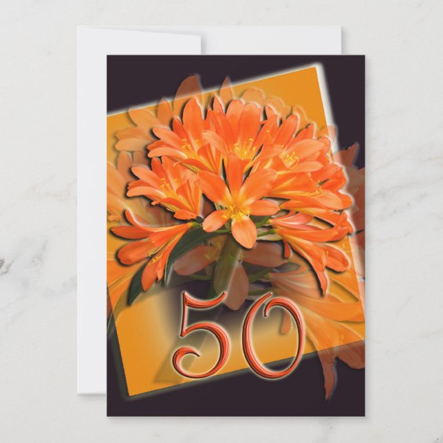 Invitación al Aniversario del Boda Dorado (Anverso)