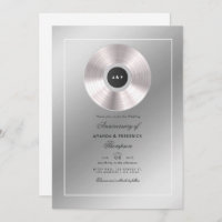 Invitación al aniversario del Boda Platinum