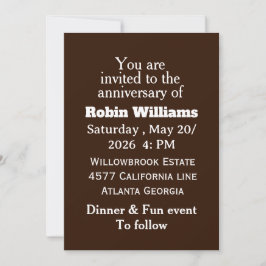 Invitación al aniversario del personalizable | Edi