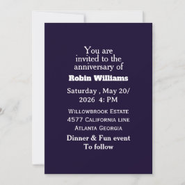 Invitación al aniversario del personalizable | Edi