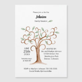 Invitación al árbol magnético de la Reunión Famili