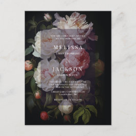 Invitación al Arco Boda de la Peonía Blanca Moody