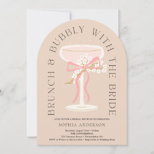 Invitación al arco de ducha de novia de brunch Bub