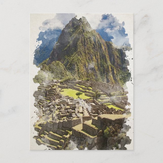 Invitación al arte acuático de Machu Picchu Perú (Anverso)