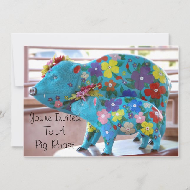 Invitación al asado de cerdo (Anverso)