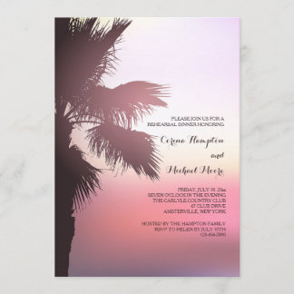 Invitación al atardecer rosado