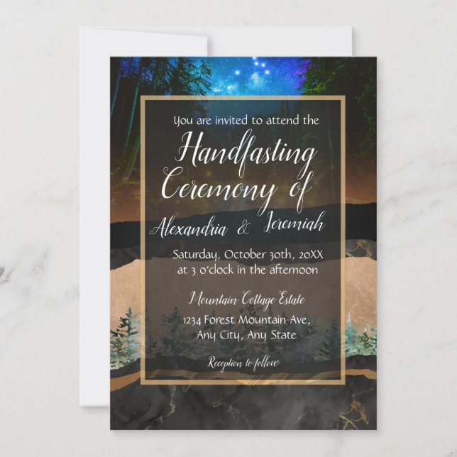 Invitación al ayuno de los bosques (Anverso)