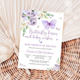 Invitación al Baby Shower de Butterfly Baby