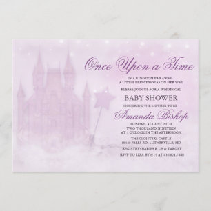 Invitación al baby shower de cuento de hadas Érase
