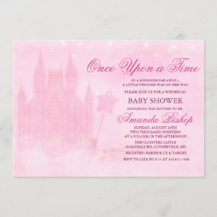 Invitación al baby shower de cuento de hadas Érase