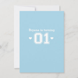 Invitación al baby shower de cumpleaños número 1 '