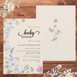 Invitación al Baby Shower de Flor Silvestre