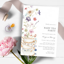 Invitación al Baby Shower de Flor Silvestre