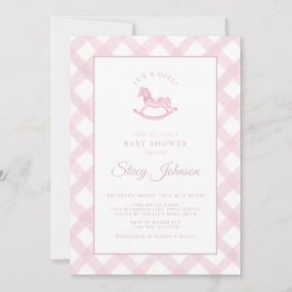 Invitación al Baby Shower de la Niña al Caballo de