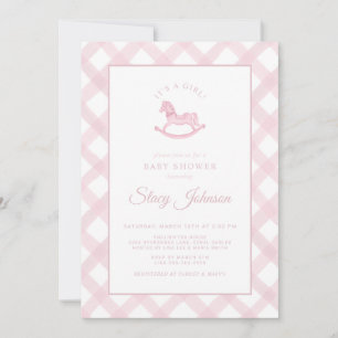 Invitación al Baby Shower de la Niña al Caballo de
