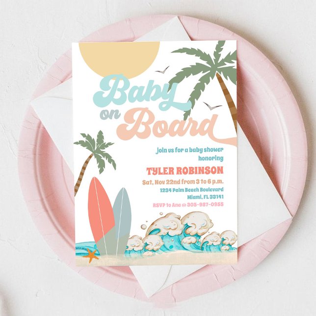 Invitación al Baby Shower de la Playa (Subido por el creador)