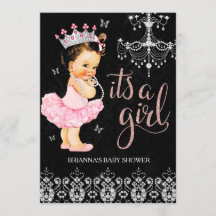 Invitación al baby shower de la Princesa Tiara Es 