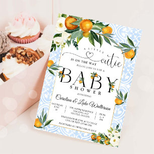 Invitación al Baby Shower de Little Cutie Citrus