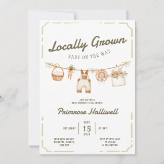 Invitación al Baby Shower de Productos Locales