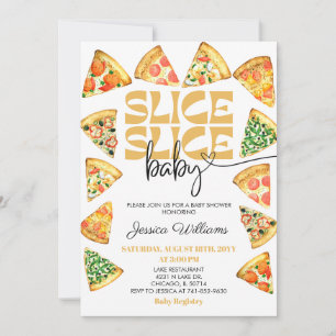 Invitación al Baby Shower de Slice Slice