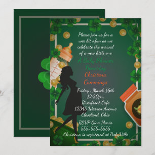 Invitación al Baby Shower del Día de San Patricio