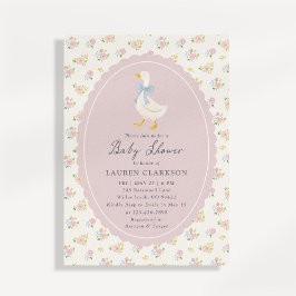 Invitación al Baby Shower del Ganso del Jardín de 