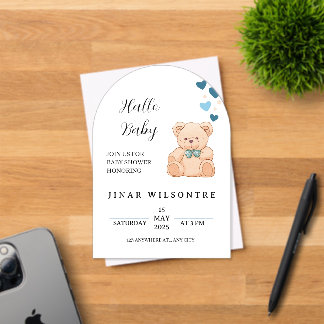 Invitación al Baby Shower del Osito Teddy Bebé