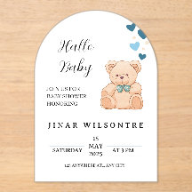 Invitación al Baby Shower del Osito Teddy Bebé