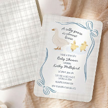 Invitación al Baby Shower del Patito Tonto